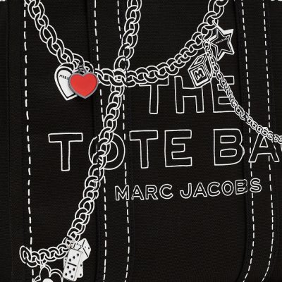 THE TROMPE L'OEIL CHARM CANVAS MEDIUM TOTE BAG